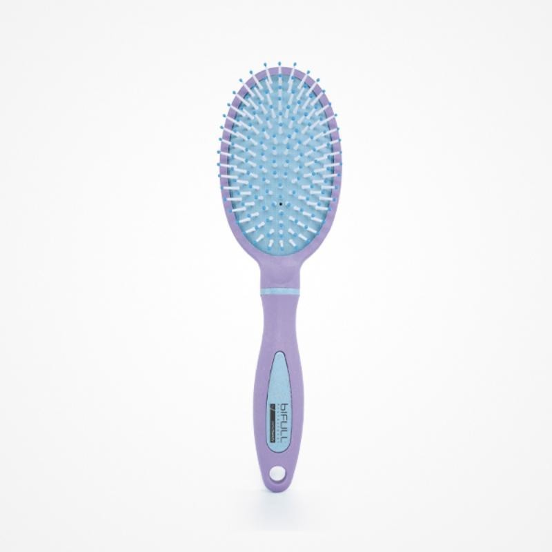 BIFULL BIO OVAL PASTEL COR · ESCOVA 100% BIODEGRADAVEL DE FIBRA DE TRIGO · LILAS BIFULL BIO OVAL PASTEL COR · ESCOVA 100% BIODEGRADAVEL DE FIBRA DE TRIGO · LILAS